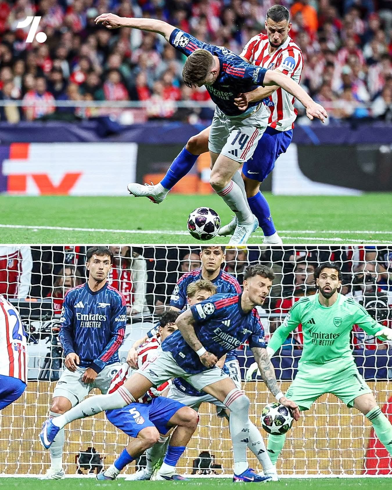 آرسنال يفرض التعادل على أتلتيكو مدريد