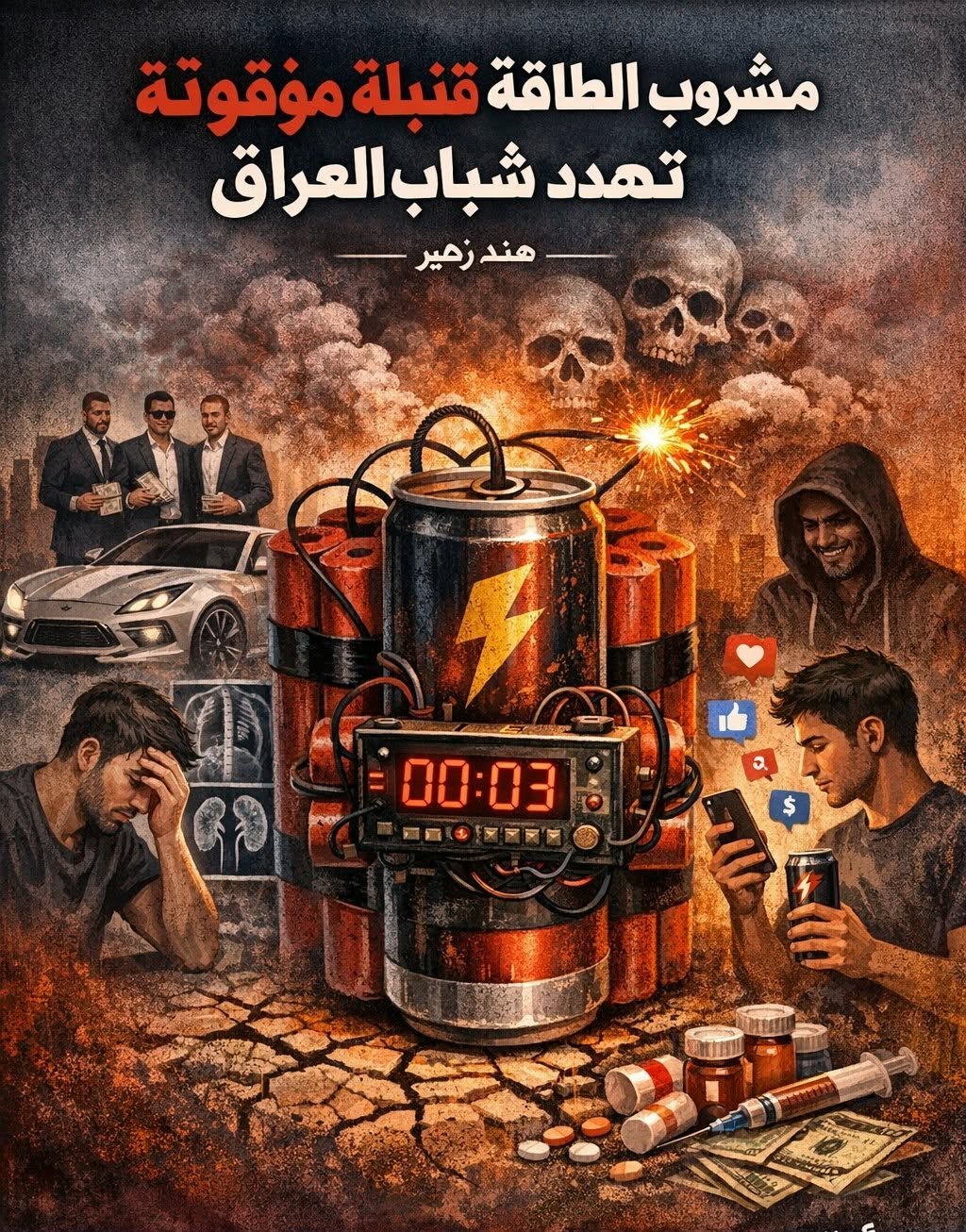 مشروب الطاقة قنبلة موقوتة تهدد شباب العراق